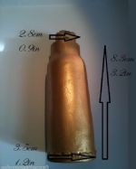 Gold Leather Potion Bottle